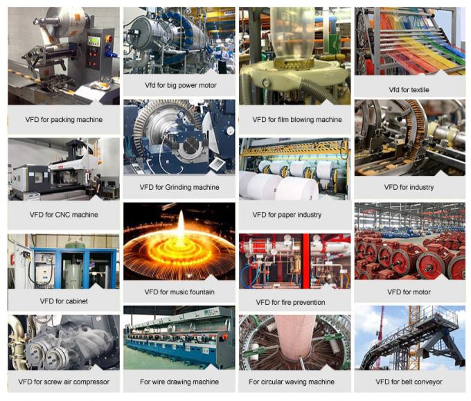 0-3000hz 3.7kw محرك التردد الكهربائي المتغير 5hp 380V Vfd محرك عاكس 2